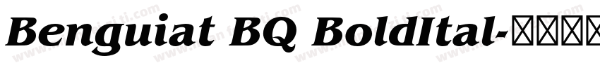 Benguiat BQ BoldItal字体转换